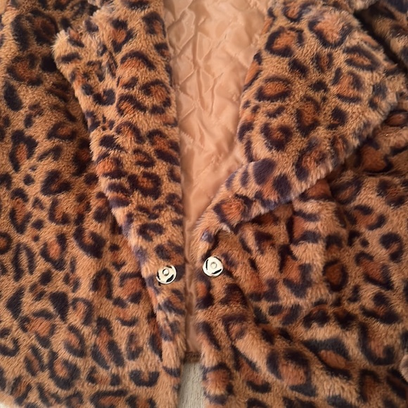 Leopard print cropped coat - Picture 3 of 4